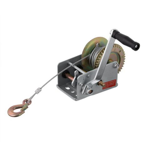 Купити Лебідка важільна барабанна, сталевий трос, тягове зусилля - 900 кг