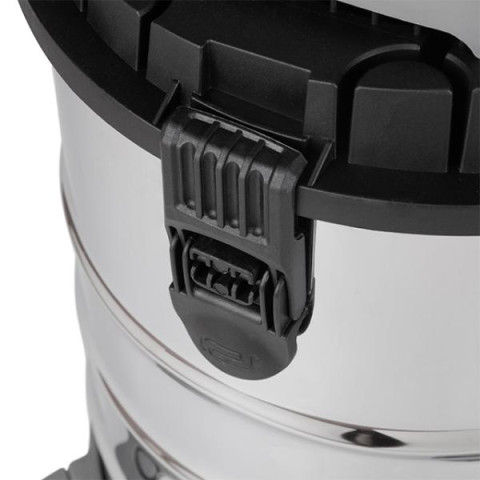 Купити Пилосос будівельний 1.4 кВт, бак 30 л., нержавіюча сталь 410, >17кПа, розетка, HEPA фільтр