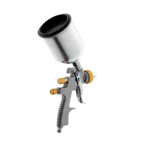 Купить Фарбопульт пневматичний LVLP BRONZE професійний, форсунка - 1.8 мм, верхній металевий бачок - 600 мл