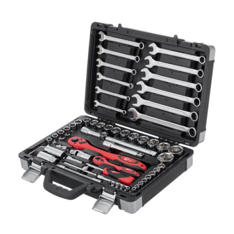 Купити Набір інструментів професійний  1/4 "& 1/2" 61од, Cr-V.