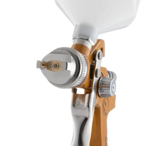 Купить Фарбопульт пневматичний HVLP, форсунка 1.5мм, верхній пластиковий бачок 600мл., 3бар