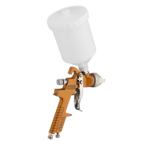Купить Фарбопульт пневматичний HVLP, форсунка 1.5мм, верхній пластиковий бачок 600мл., 3бар