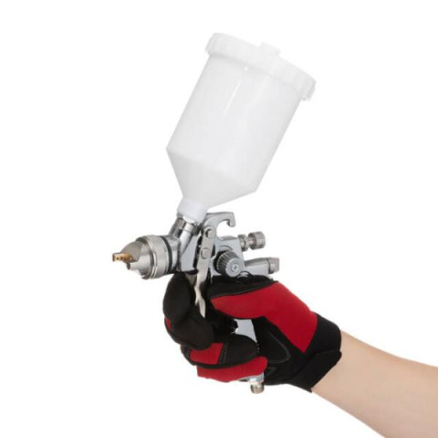 Купить Фарбопульт пневматичний HVLP, форсунка 1.4мм, верхній пластиковий бачок 600мл., 3бар