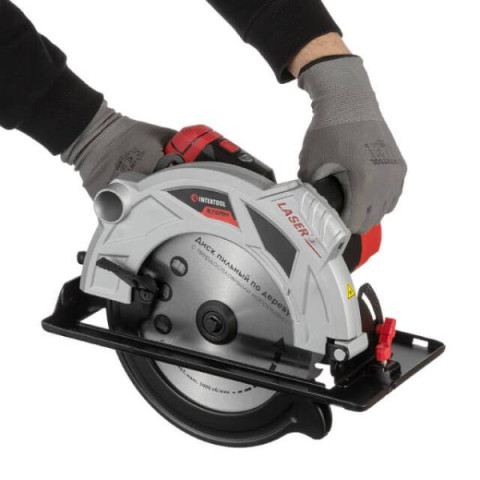 Купити Пила дискова 2000 Вт, 5000 об/хв., кут - 90°-45°, глибина розпилювання - 85-56 мм, диск - 235*30 мм,