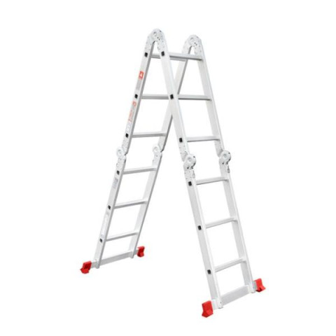 Купити Драбина з алюмінію, багатофункціональна, трансформер, 4*3, 3,50м