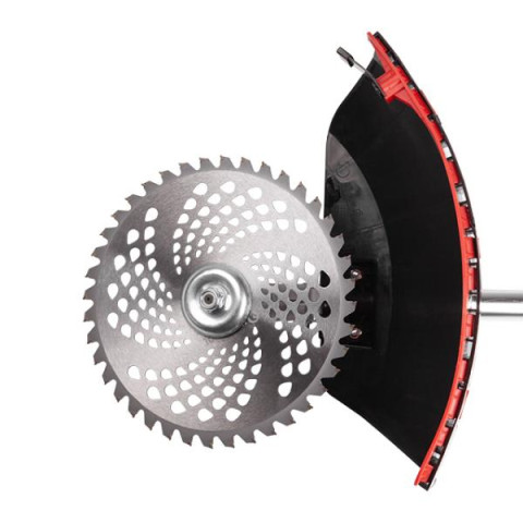 Купить Мотокоса 1.85 кВт, 52 см³, котушка, фреза 40 зубців, двоплечовий ранцевий ремінь, STORM (комплект із