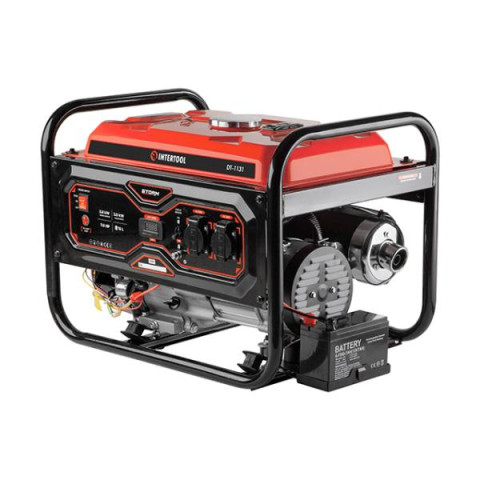 Купити Генератор бензиновий 2.8/3 кВт, 220 В, 15 л, електро+ручний старт, мідна обмотка, STORM