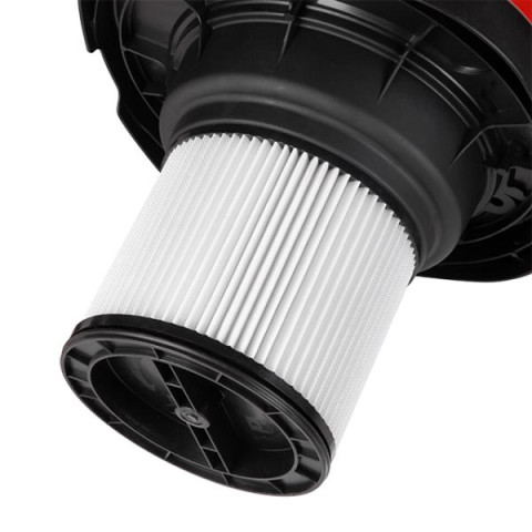 Купить Пилосос будівельний 1.4 кВт 2 Stage, бак 30 л., нержавіюча сталь 201, >20кПа, розетка, HEPA фільтр, 