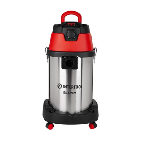 Купить Пилосос будівельний 1.4 кВт 2 Stage, бак 30 л., нержавіюча сталь 201, >20кПа, розетка, HEPA фільтр, 