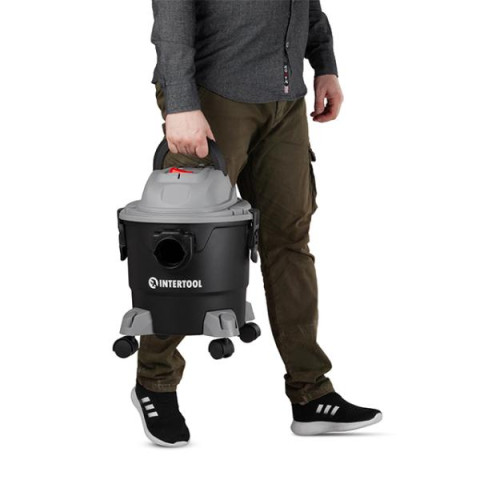 Купить Пилосос будівельний 1.0 кВт, бак 15 л., пластик, >17кПа