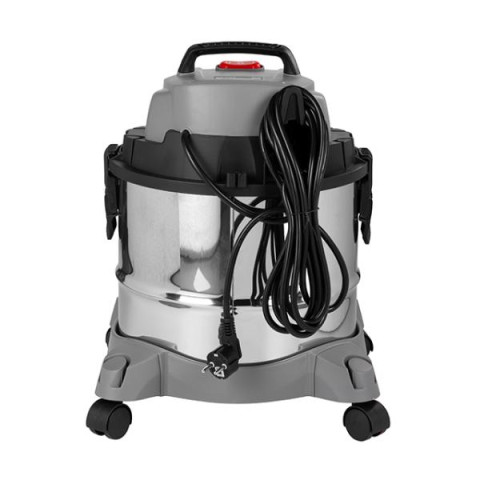 Купить Пилосос будівельний 1.4 кВт, бак 20 л., нержавіюча сталь 410, >17кПа, розетка, HEPA фільтр