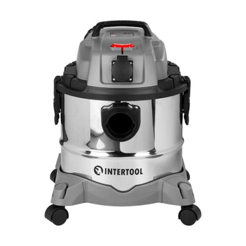 Купить Пилосос будівельний 1.4 кВт, бак 20 л., нержавіюча сталь 410, >17кПа, розетка, HEPA фільтр