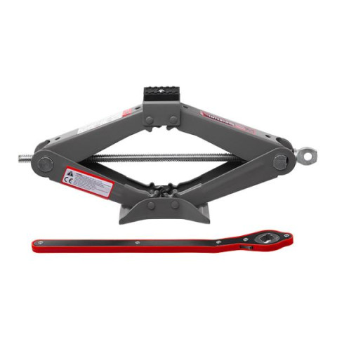 Купити Домкрат механічний ромбоподібний 1,5т. з тріскачкою, гумовий упор., 90-370 мм