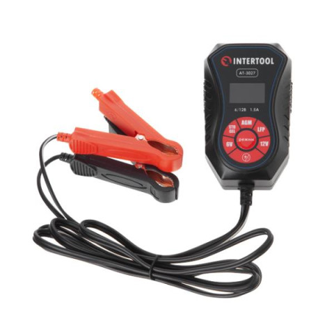 Купити Зарядний пристрій 6/12 В, 1,5 А, 1,2-40 Аг, зимовий режим зарядки, дисплей, з мікропроцесором