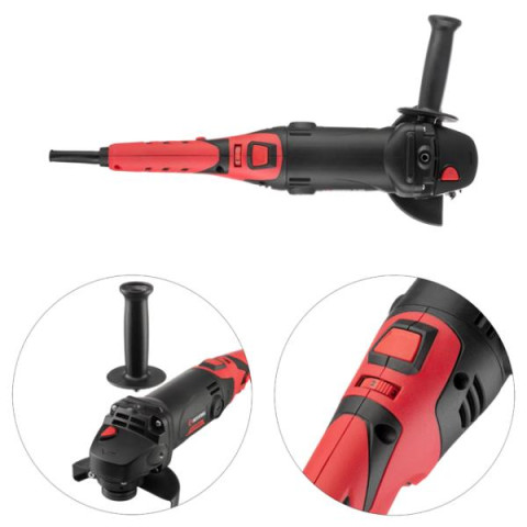 Купити Шліфмашина кутова, 1,2 кВт, 5000-12000 об/хв, диск 125 мм, поворотне руків’я