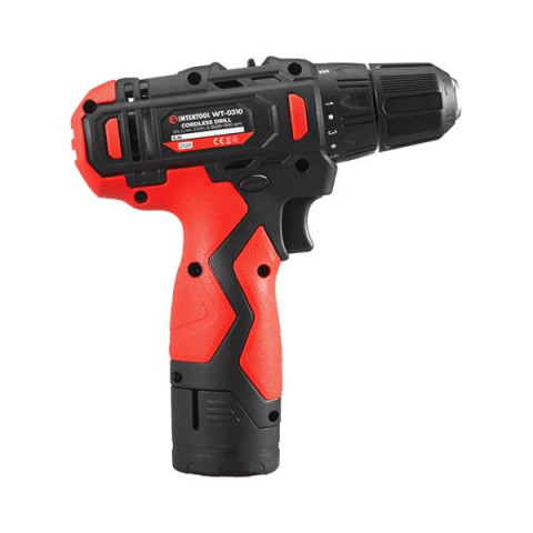 Купити Дриль-шурупокрут акумуляторний, 12 В, 30 Nm, 0-350/0-1300 об/хв, патрон 0,8-10 мм, 2,0 Аг