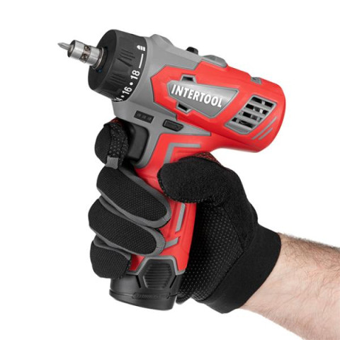 Купити Дриль-шурупокрут акумуляторний 12 В, 30 Nm, 0-350/0-1300 об/хв, 0.8-10 мм, 1.5 Аг, знімний патрон