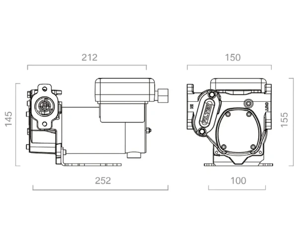 Купить Насос для перекачки ДТ GET Oil 12-24 В 35-70 л/мин