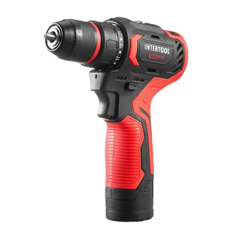 Купить Дриль-шурупокрут акумуляторний, безщітковий двигун, 12 В, 50 Nm, 0-500/0-1900 об/хв, патрон 0,8-10 м