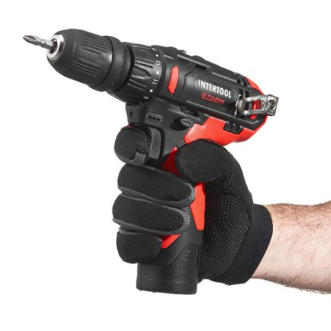 Купить Дриль-шурупокрут акумуляторний, 12 В, 30 Nm, 0-350/0-1300 об/хв, патрон 0,8-10 мм, 2,0 Аг, знімний п