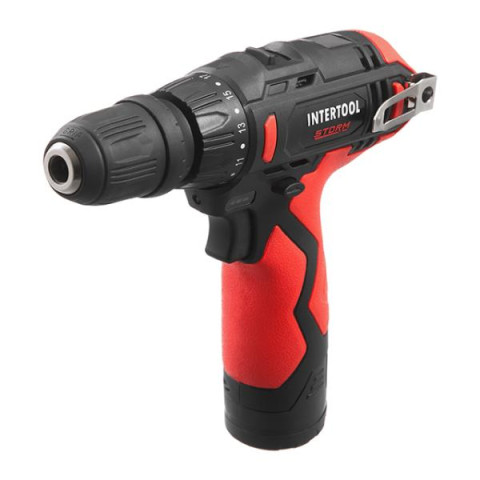 Купить Дриль-шурупокрут акумуляторний, 12 В, 30 Nm, 0-350/0-1300 об/хв, патрон 0,8-10 мм, 2,0 Аг, знімний п