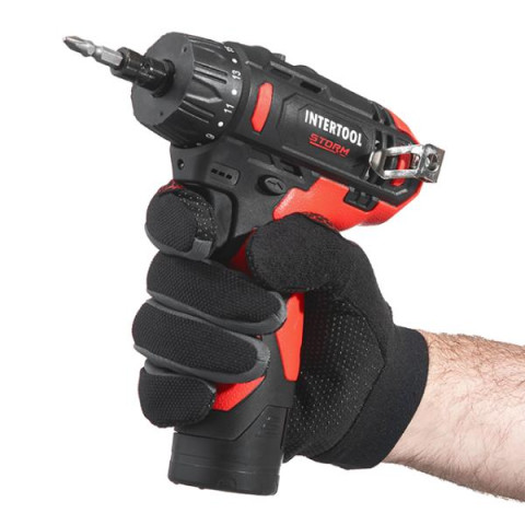 Купить Дриль-шурупокрут акумуляторний, 12 В, 30 Nm, 0-350/0-1300 об/хв, патрон 0,8-10 мм, 2,0 Аг, знімний п