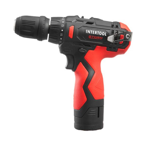 Купить Дриль-шурупокрут акумуляторний, 12 В, 30 Nm, 0-350/0-1300 об/хв, патрон 0,8-10 мм, 2,0 Аг, знімний п