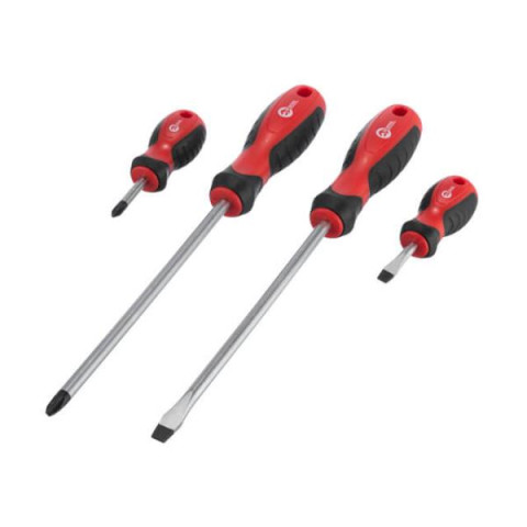 Купити Набір інструментів, проф., 1/2" + 1/4", Cr-V, 119 од., головки: 4-32 мм, E4-E22, біти 43 од., ключі: