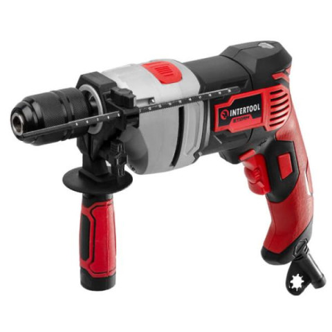 Купить Дриль ударний, 0,9 кВт, 0-2800 об/хв, 1,5-13 мм, металевий корпус редуктора, швидкозатискний патрон