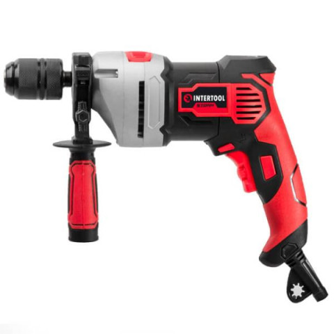 Купить Дриль ударний, 0,9 кВт, 0-2800 об/хв, 1,5-13 мм, металевий корпус редуктора, швидкозатискний патрон