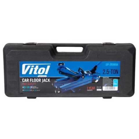 Купить Домкрат гідравл підк 2,5т в чемодані. min 85мм - max 385мм. з низьким підкатом 14,5кг (DP-25385K)