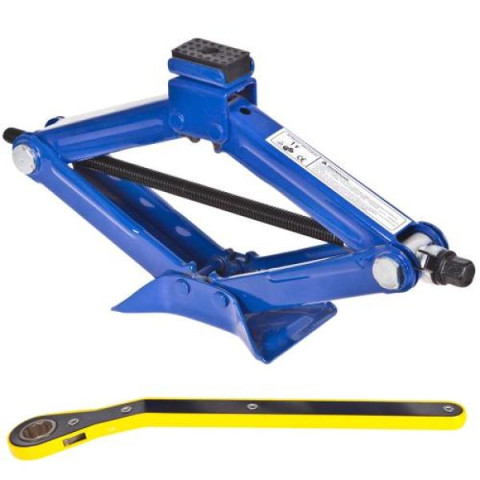 Купить Домкрат гвинтовий "ромб" з тріскачкою 1 т висота підйому 350мм. 2,2кг (DB-T10103A/ST-105B-1t)