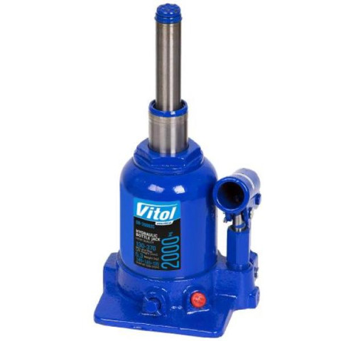 Купити Домкрат гідравлічний телескоп 2 т 2х циліндр. min 150мм - max 370мм 5,3кг (DB-20002C/TF0202)