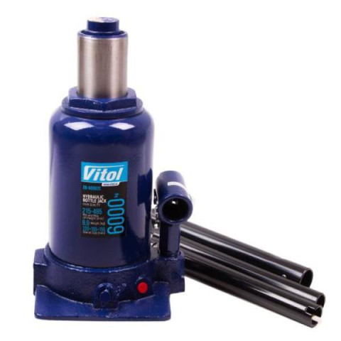 Купить Домкрат гідравлічний телескоп 6т 2х циліндр. min 215мм - max 495мм 8,9кг (DB-60002C/TF0602)