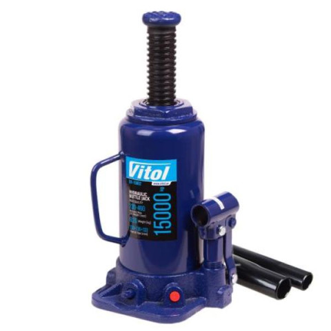 Купить Домкрат гідравлічний телескоп 15т в коробці min 230мм - max 460мм 9кг (DB-15002/T91504)