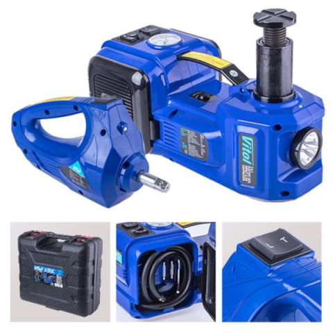 Купить Набір 3 в 1 домкрат електрогідравлічний 2т + компресор 12В, 10А, 35л / хв + гайковерт 12В, 480Nm