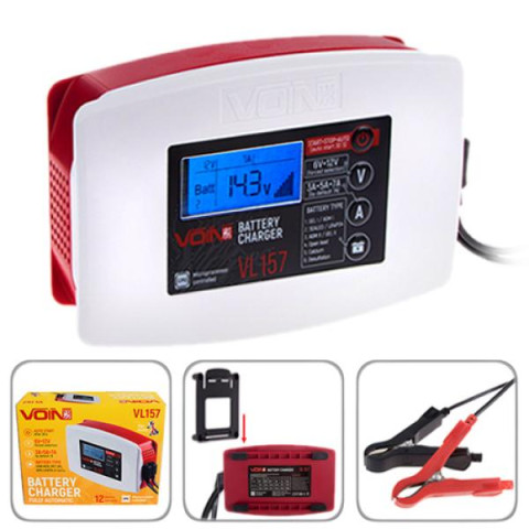 Купить Зарядний пристрій VOIN VL-157 6&12V/3-5-7A/3-120AHR/LCD/Iмпульсний