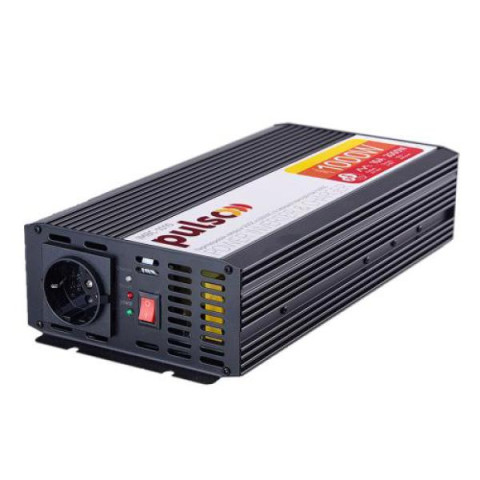 Купить Перетворювач напруги/Зарядн. пристрій PULSO IMBC-1010/12V-220V/1000W/10A/мод.хвиля/клеми