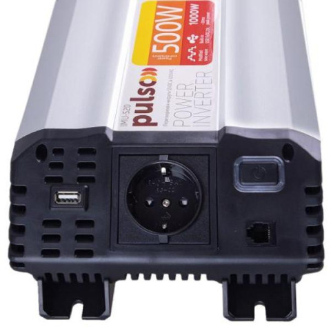 Купити Перетворювач напруги PULSO/IMU-520/12V-220V/500W/USB-5VDC2.0A/мод.хвиля/клеми