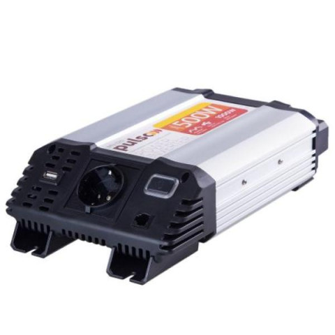 Купити Перетворювач напруги PULSO/IMU-520/12V-220V/500W/USB-5VDC2.0A/мод.хвиля/клеми