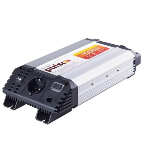 Купити Перетворювач напруги PULSO/IMU-1520/12V-220V/1500W/USB-5VDC2.0A/мод.хвиля/клеми