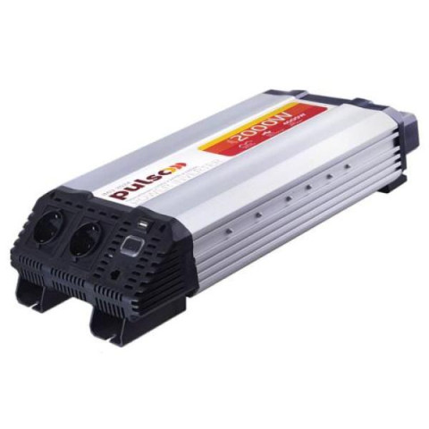 Купить Перетворювач напруги PULSO/IMU-2024/24V-220V/2000W/USB-5VDC2.0A/мод.хвиля/клеми