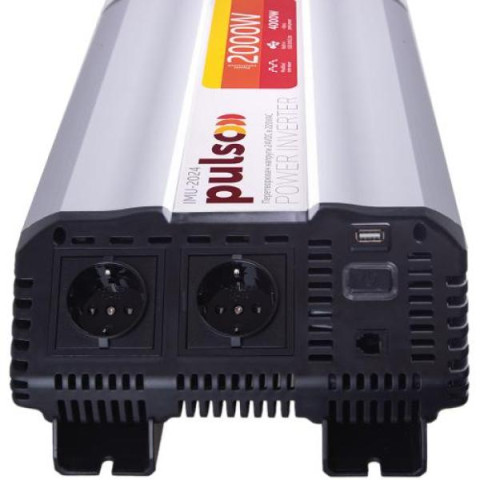Купить Перетворювач напруги PULSO/IMU-2024/24V-220V/2000W/USB-5VDC2.0A/мод.хвиля/клеми