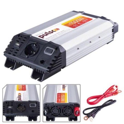 Купить Перетворювач напруги PULSO/IMU-1524/24V-220V/1500W/USB-5VDC2.0A/мод.хвиля/клеми