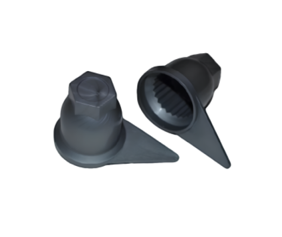 Купити Ковпачок-стрілка на гайку колеса, сірий, 32 mm Пластик Україна (1103314011)