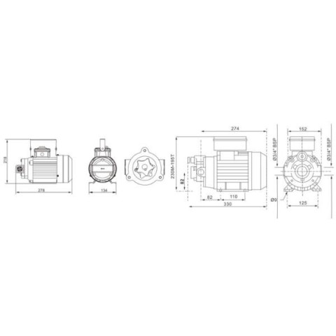 Купити Комплект для перекачування мастила REWOLT