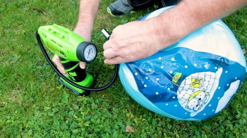 Купити Аккумуляторный насос-компрессор Zipper ZI-LPE20-AKKU