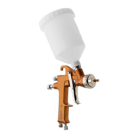 Купити Фарбопульт пневматичний HP, форсунка: 1,5 мм, верхній пластиковий бачок: 600 мл, 5 бар