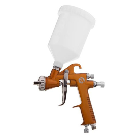 Купити Фарбопульт пневматичний HP, форсунка: 1,5 мм, верхній пластиковий бачок: 600 мл, 5 бар