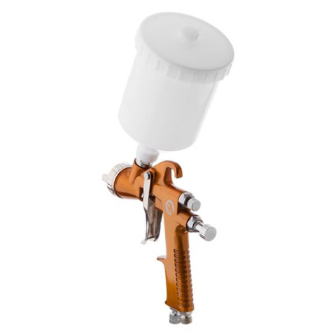 Купити Фарбопульт пневматичний HP, форсунка: 1,5 мм, верхній пластиковий бачок: 600 мл, 5 бар